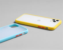 Cargar imagen en el visor de la galería, N1986N Phone Case For iPhone 11 Pro X XR XS Max 7 8 Plus Luxury Contrast Color Frame Matte Hard PC Protective For iPhone 11 Case