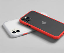 Cargar imagen en el visor de la galería, N1986N Phone Case For iPhone 11 Pro X XR XS Max 7 8 Plus Luxury Contrast Color Frame Matte Hard PC Protective For iPhone 11 Case