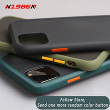 Cargar imagen en el visor de la galería, N1986N Phone Case For iPhone 11 Pro X XR XS Max 7 8 Plus Luxury Contrast Color Frame Matte Hard PC Protective For iPhone 11 Case